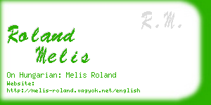 roland melis business card